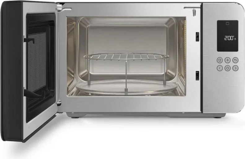 Микровълнова фурна с грил 4в1 SMEG Collezione MOC01BLMEU, 1900W, 29 л, 18 програми, Плавно затваряне, Звуков сигнал, LCD, Черен мат