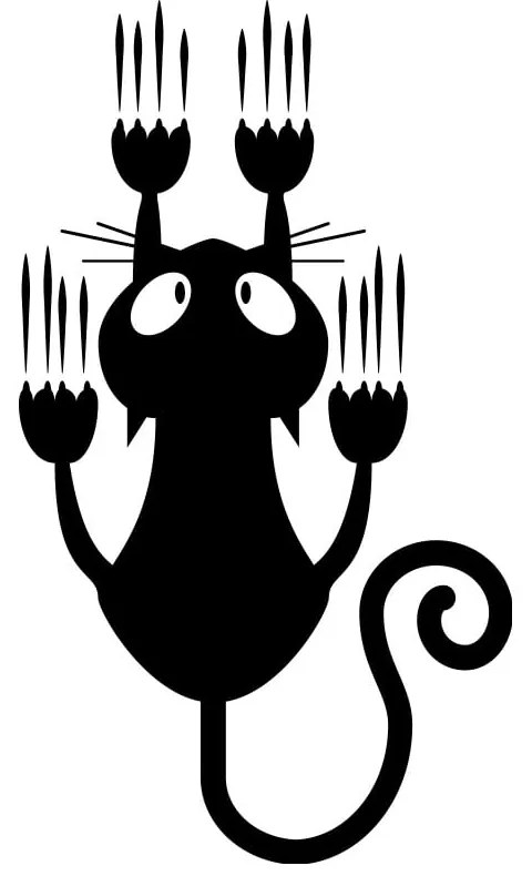 Плъзгащ се стикер за котка - Ambiance