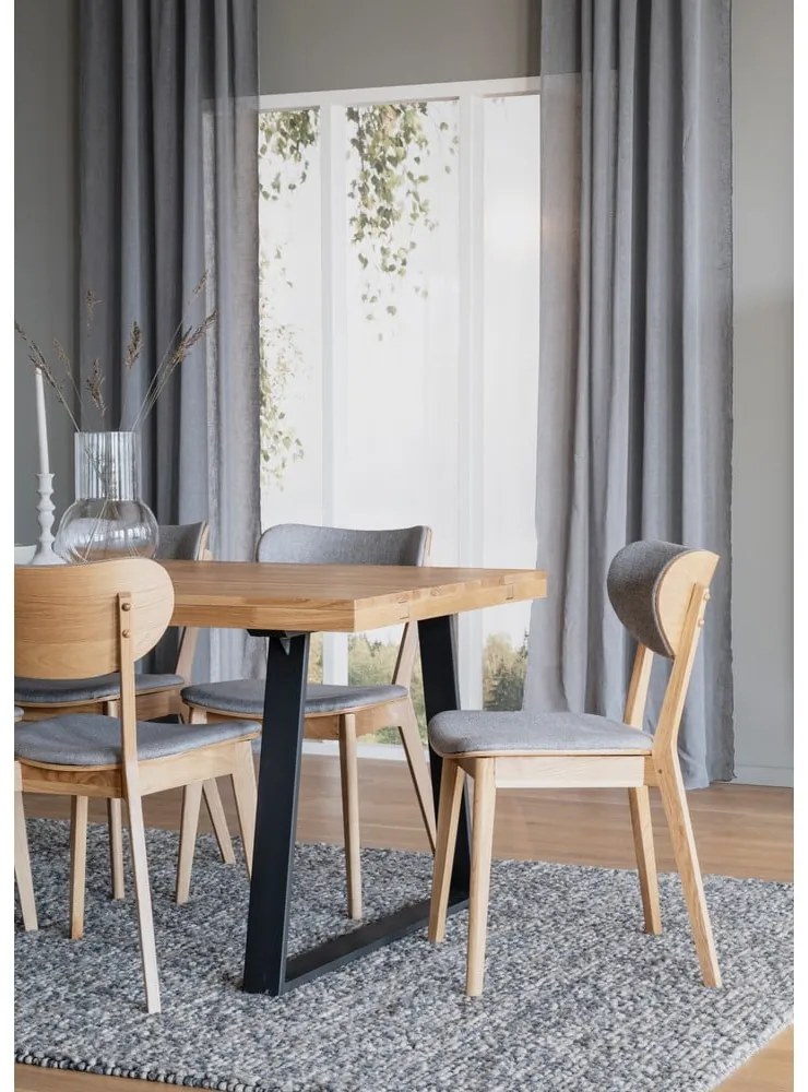 Сиви трапезни столове в комплект от 2 броя Kato - Rowico