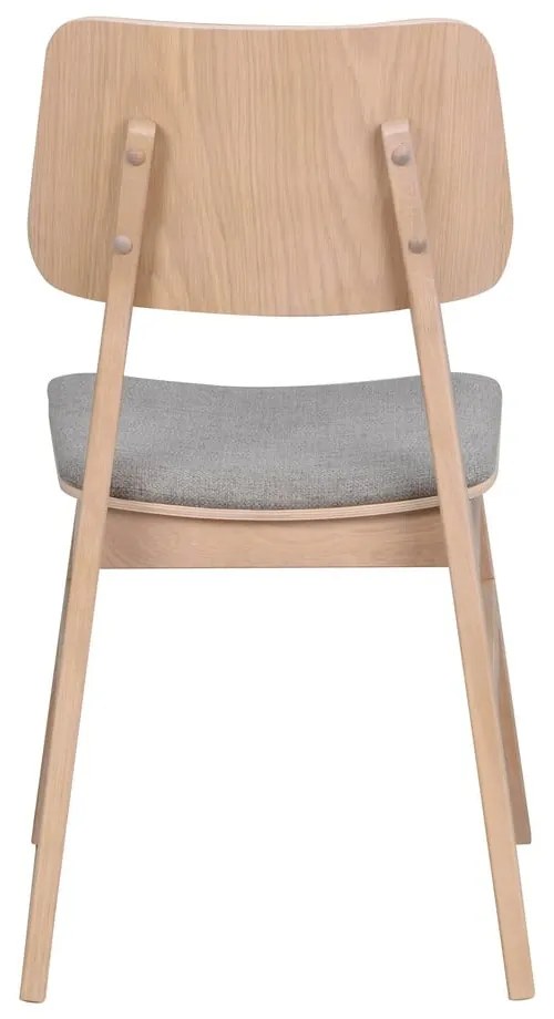 Светлокафяв трапезен стол със светлосива седалка Nagano - Rowico