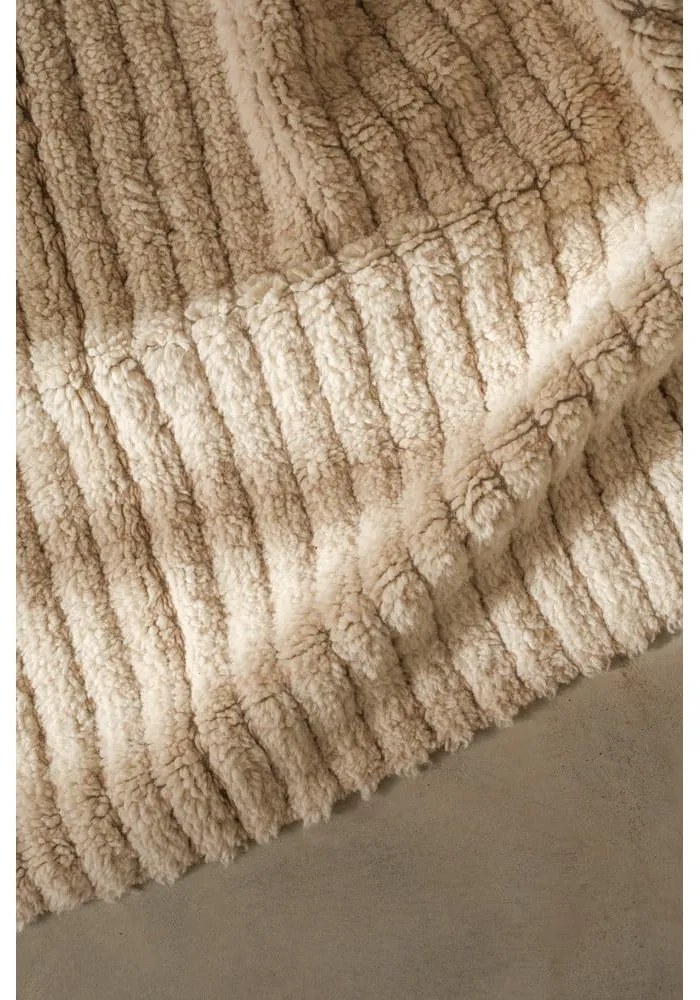 Ръчно изработен бежов вълнен килим подходящ за пране 80x140 cm Unexpected Wool – Lorena Canals