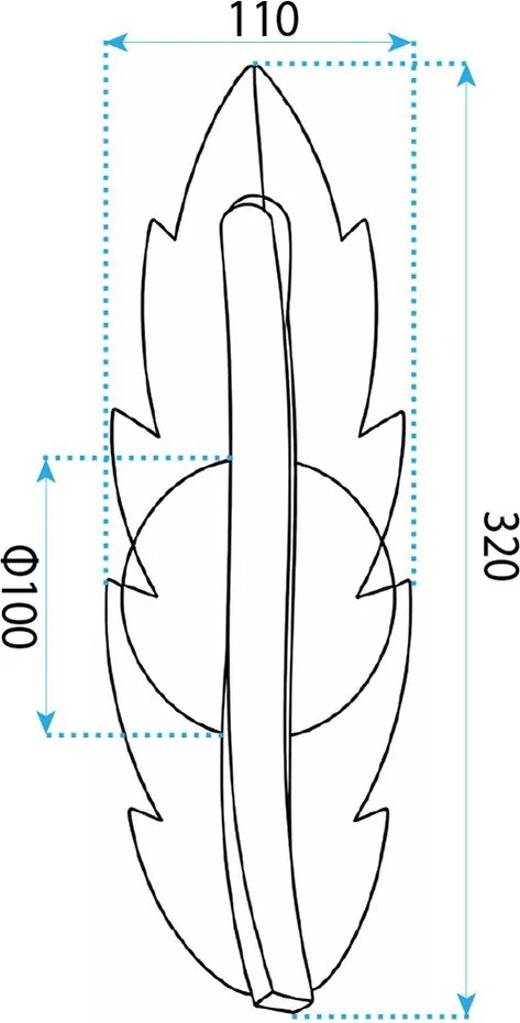СТЕНЕН LED АПЛИК G182-W GOLD