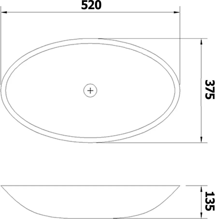 Стъклена мивка 52x37,5 cm Pure – Sapho