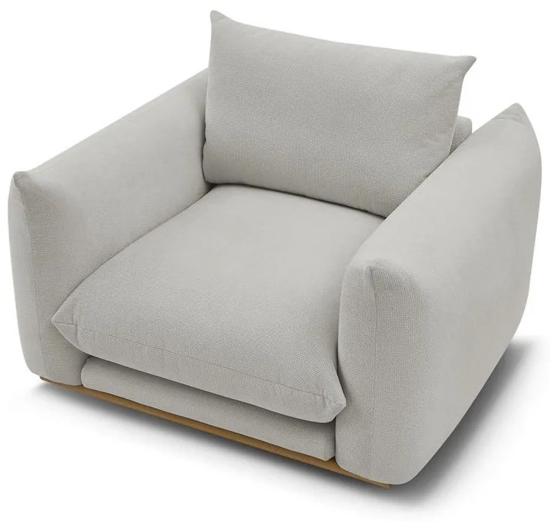 Светлосиво кресло Ernest – Bobochic Paris