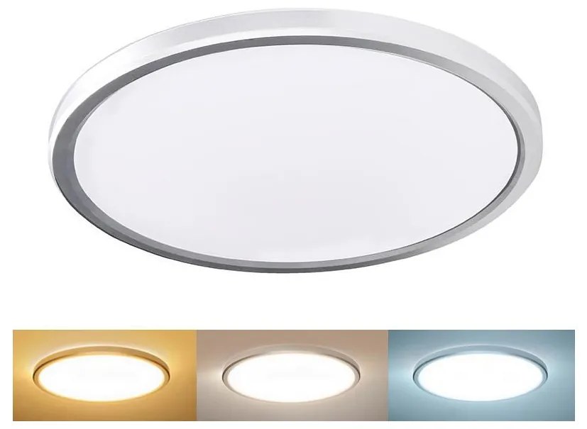 Solight WO825-LED Таванно осветително тяло за баня ACATE 18 W/230 V 3000/4000/6000 K Ø 22 см IP54
