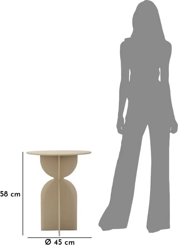 Метална кръгла странична масичка ø 45 cm Dune – Mauro Ferretti