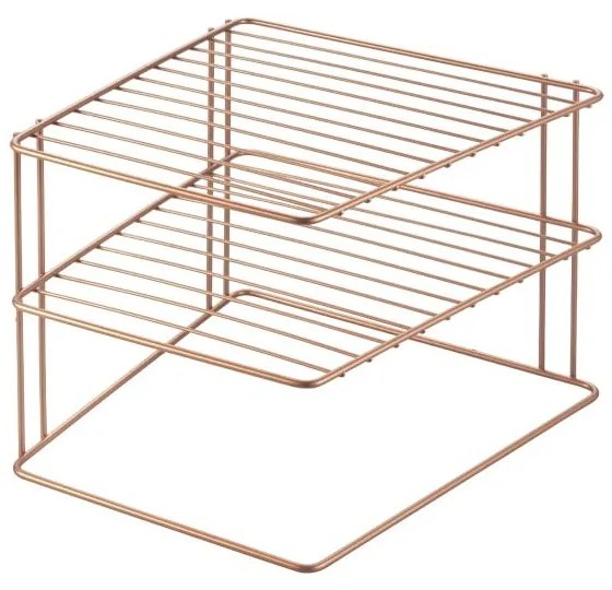 Стоманен допълнителен рафт в меден цвят 25x25 cm Palio – Metaltex