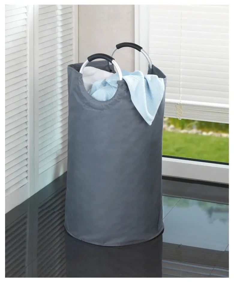 Сиво текстилно кошче за боклук за рециклиране 69 l Jumbo – Wenko