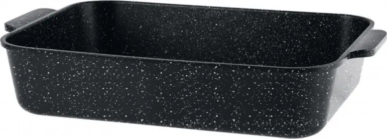 Тава за фурна и котлон Oliver Voltz OV54322CS30, 30x21x5.7 см, Емайлирана, Незалепващо покритие, Индукция, Черен меланж