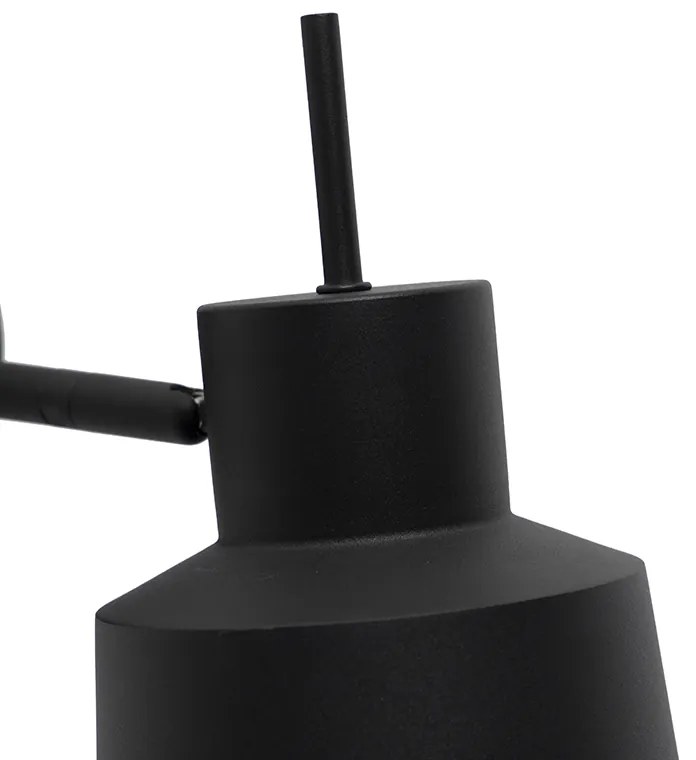 Ретро стенна лампа черна въртяща се и накланяща се - Chappie