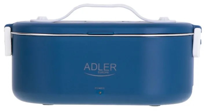 Електрическа кутия за обяд Adler AD 4505, 800 ml, До 50C, Стоманен съд за храна, Син