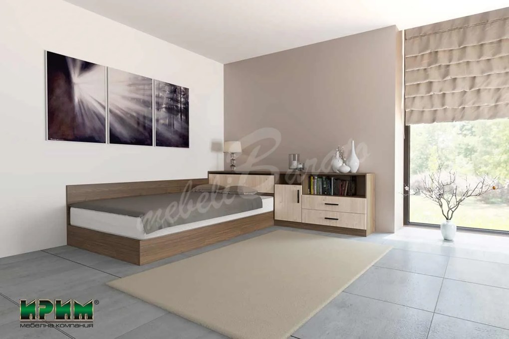 Легло с шкаф и ракла CITY 7087