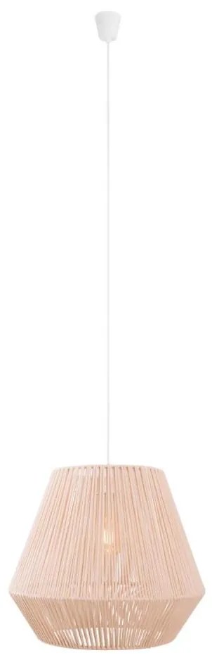 MAXLIGHT P0584 - Пендел PRASLIN 1xE27/15W/230V Ø 44 см бежов