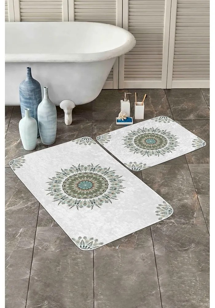 Бели изтривалки за баня в комплект от 2 броя 60x100 cm - Mila Home