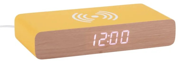 Дигитална аларма с безжично зарядно Retro Flat LED – Karlsson