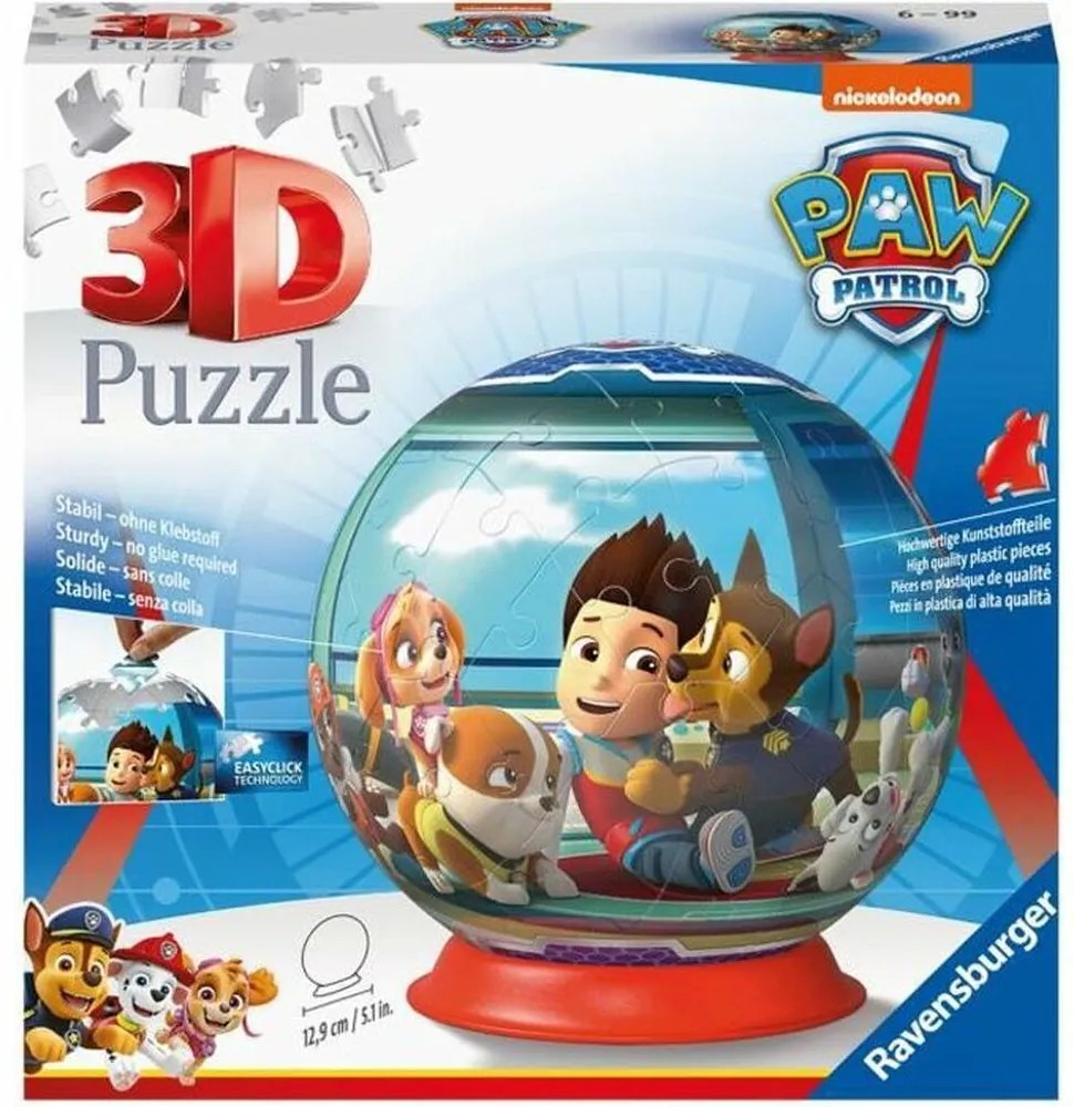 Пъзел 3D Ravensburger Paw Patrol 72 Части