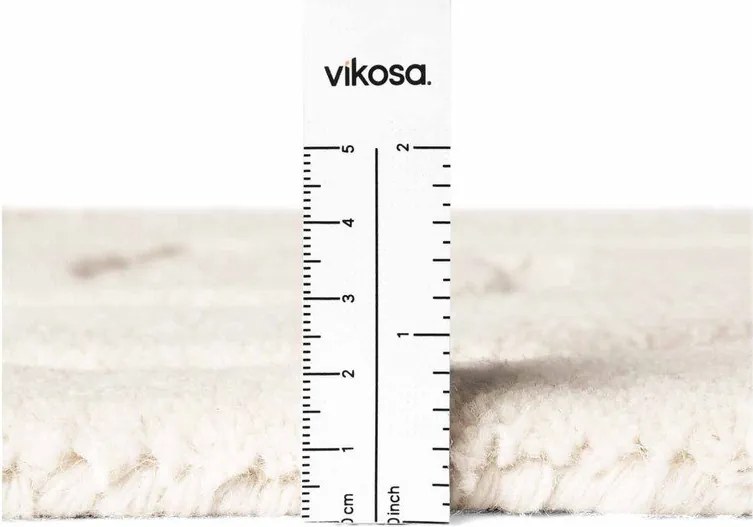 Кремав ръчно изработен вълнен килим 160x230 cm Arcura – Vikosa