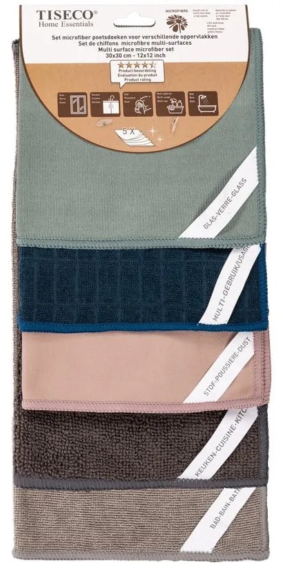 Кърпи в комплект 5 бр. от микрофибър – Tiseco Home Studio