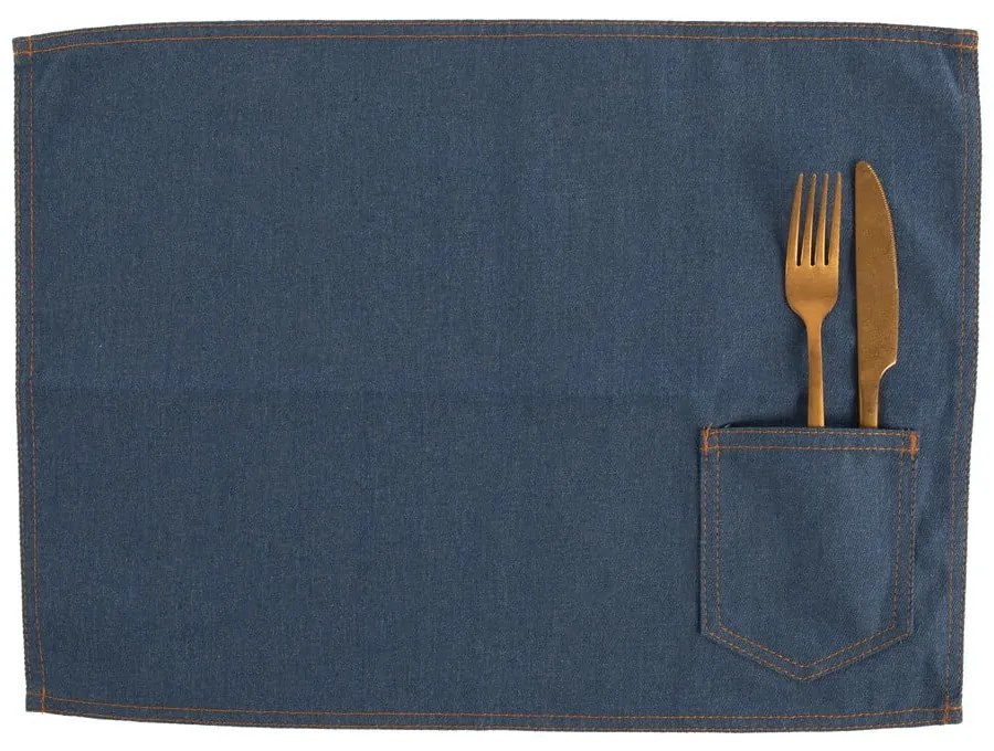 Текстилна подложка за хранене 45x33 cm Indigo – Tiseco Home Studio