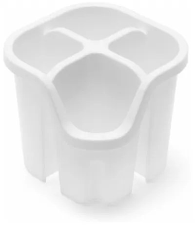 Бяла пластмасова тавичка за сушене за прибори 14x14 cm Signature – Addis