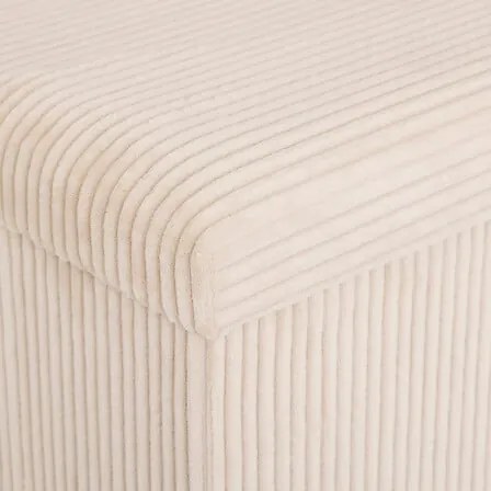 Пуф със съхранение atmosphera Arum, Рипсено кадифе, Сгъваем, 38x38 cm - Амбър