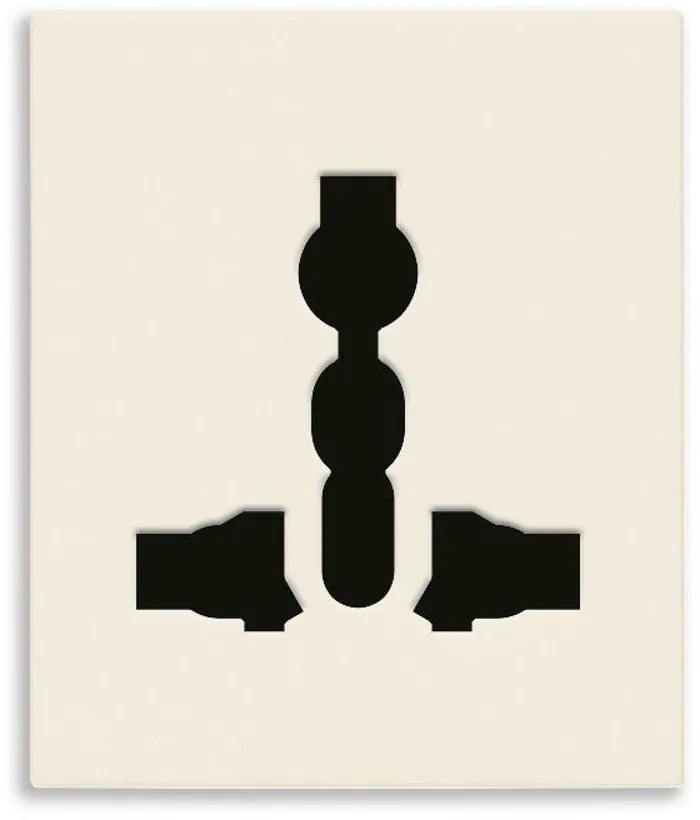 VIMAR 30257.C 2P+E 13A Мултистандартен контакт, 2М, Canvas,