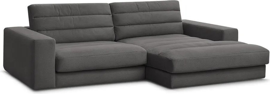 Антрацитен кадифен ъглов диван (десен ъгъл) Sierra – Bobochic Paris