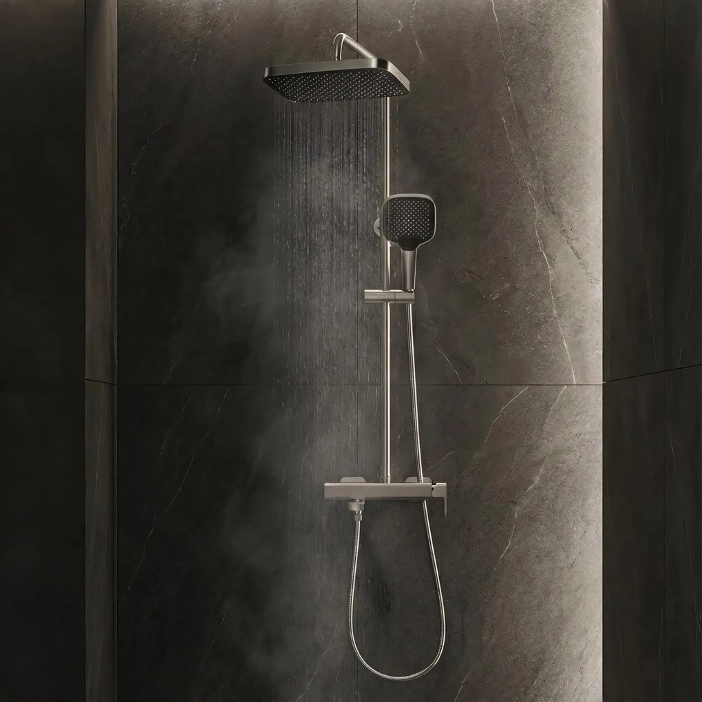 Комплект за душ Rea Arlo Brush Nickle