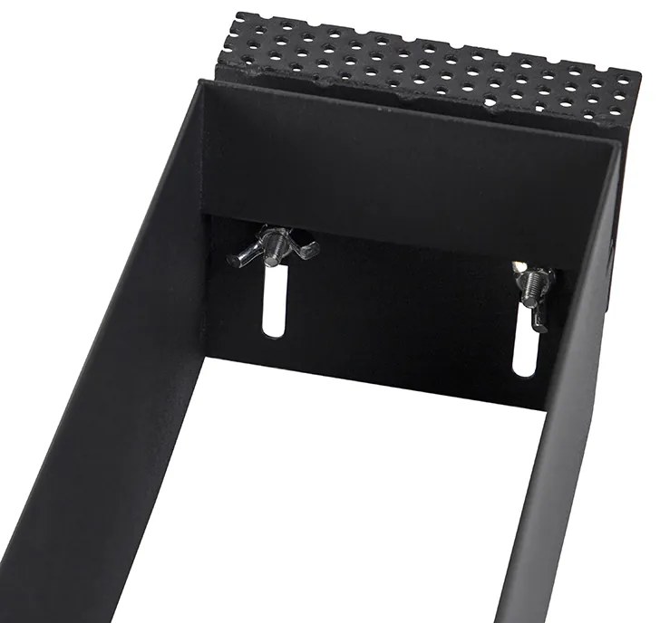 Вграден прожектор черен наклоняем и въртящ се без рамка 3-светлина - Oneon