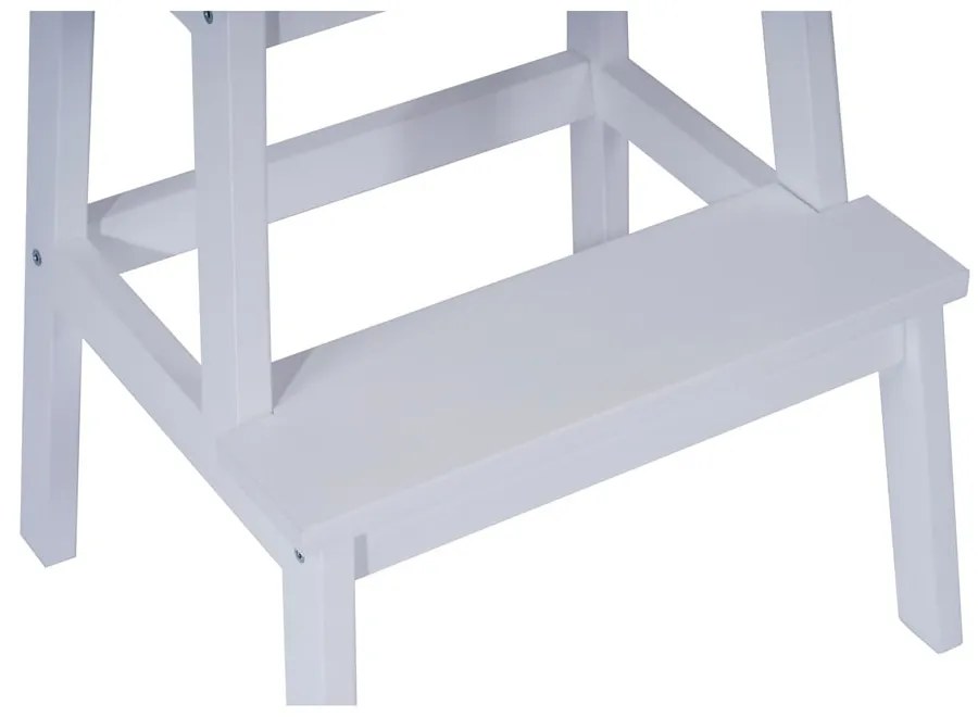 Бяла табуретка от каучуково дърво Corg - Bonami Essentials