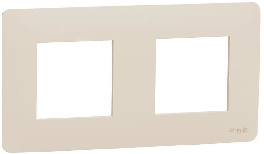 SE Лицева рамка 2х цвят Крем Unica Studio  - NU200444