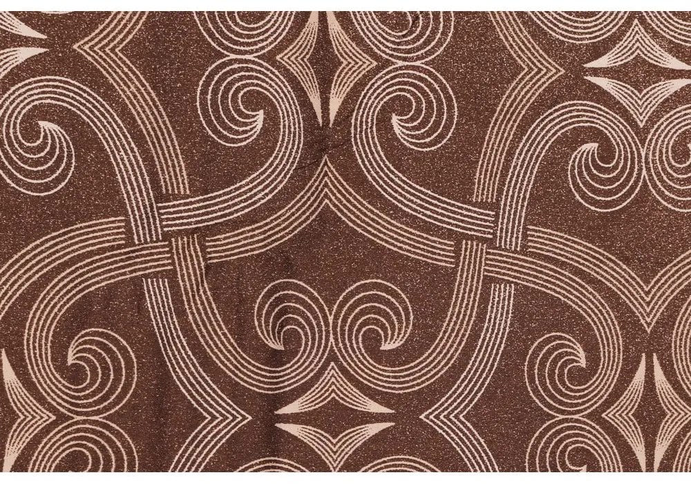 Кафяво памучно спално бельо от сатен за двойно легло 200x200 cm Pandora - Mijolnir