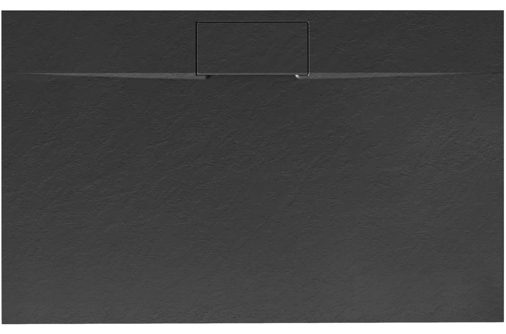 Корито за душ кабина Rea Bazalt long Black 80x100