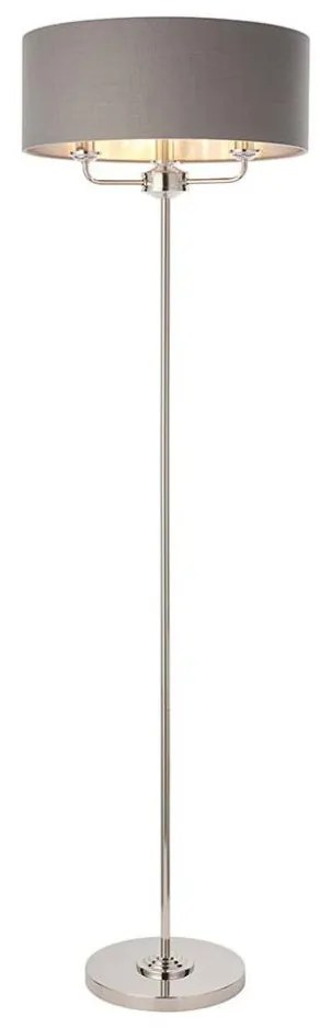 Endon 94378 - Лампион HIGHCLERE 1xE14/40W/230V сив/лъскав хром