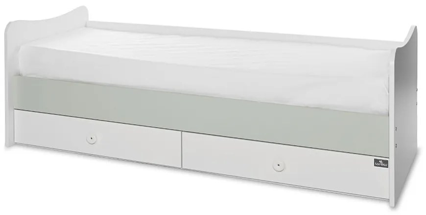 LORELLI Classic Трансформиращо се легло-люлка 70/160 см. MAXI PLUS БЯЛО/MILKY GREEN