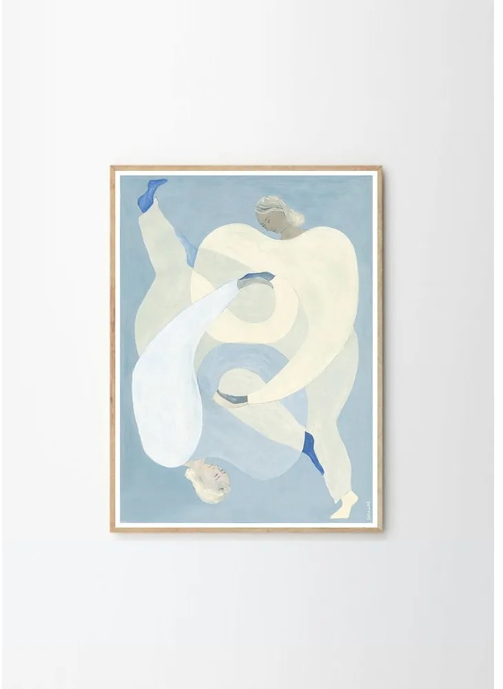 Постер 70x100 cm Hold You - Blue – Sofia Lind – The Poster Club