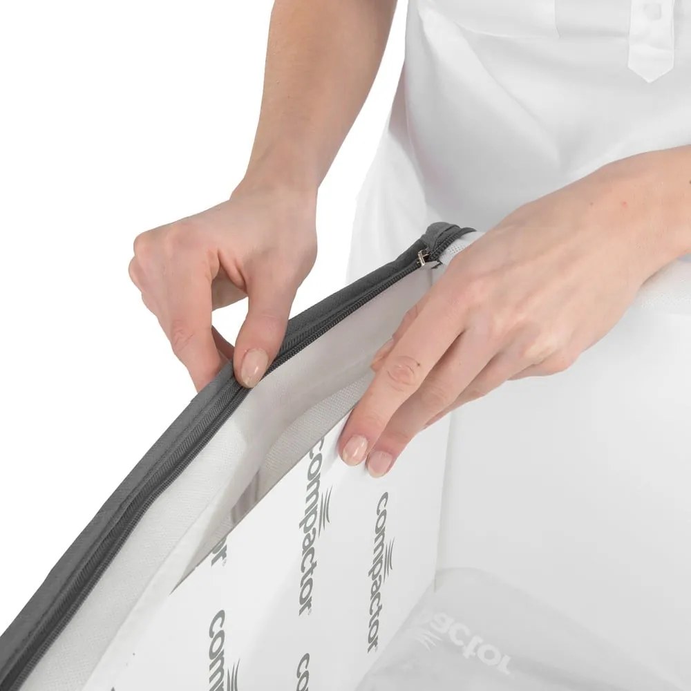 Кутия за съхранение на дрехи Medium Mariniere 3D Vacuum Bag, 125 л - Compactor