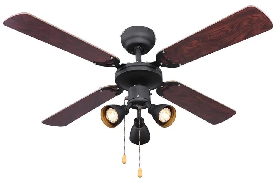 Globo 03808 - Таванен вентилатор HARVEY 3xGU10/50W/230V