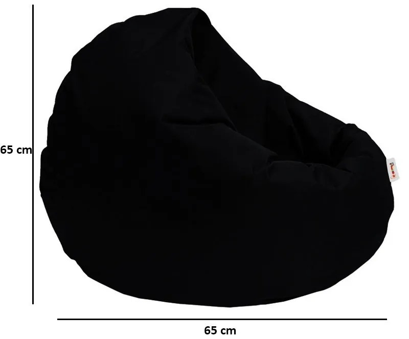 Градински пуф Iyzi 100 Cushion Pouf, цвят Черен