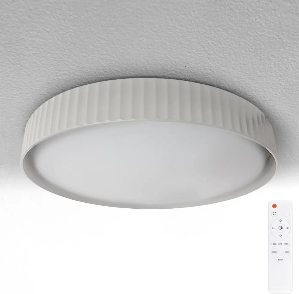 Brilagi - Димируемо LED таванно осветително тяло LUCIA LED/48W/230V пр. 41 см бяло+с дистанционно управление