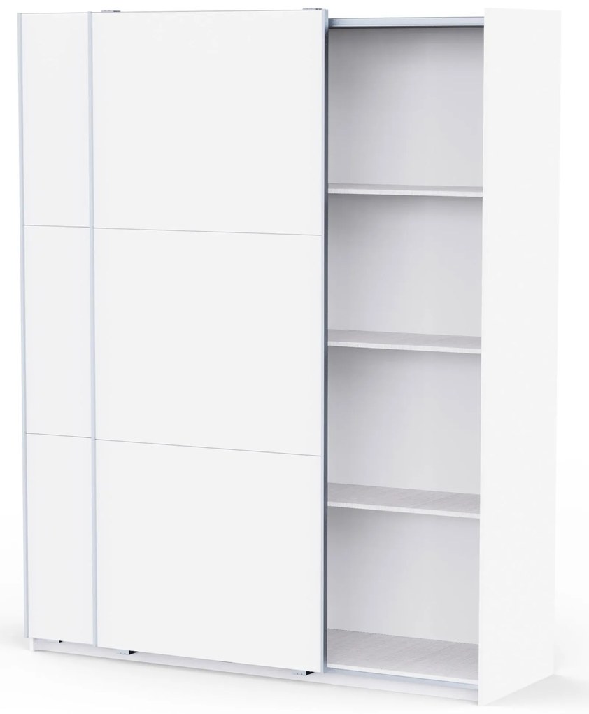 Плъзгащ гардероб Alcazaba 180 - Бял