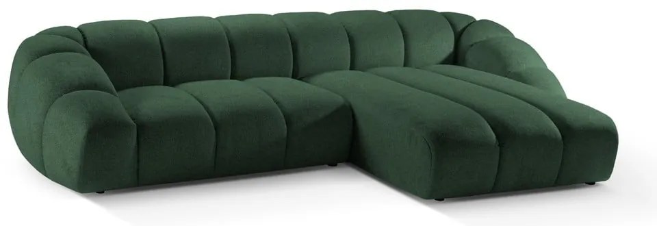 Зелен ъглов диван (десен ъгъл) Diana – Micadoni