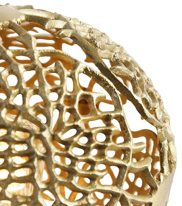 Арт Деко Златна Настолна Лампа с Черно - Маро