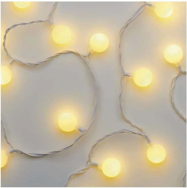 LED външен гирлянд 40xLED/9m IP44 топло бяло