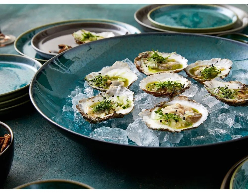 Зелена/черна глинена купа ø 40 cm Gastro Black/Green – Bitz