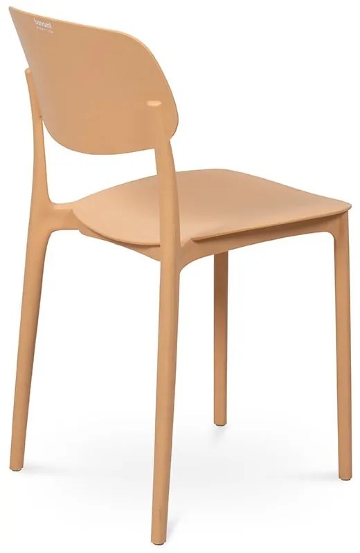 Прасковен пластмасов градински стол Hébé – Bonami Essentials