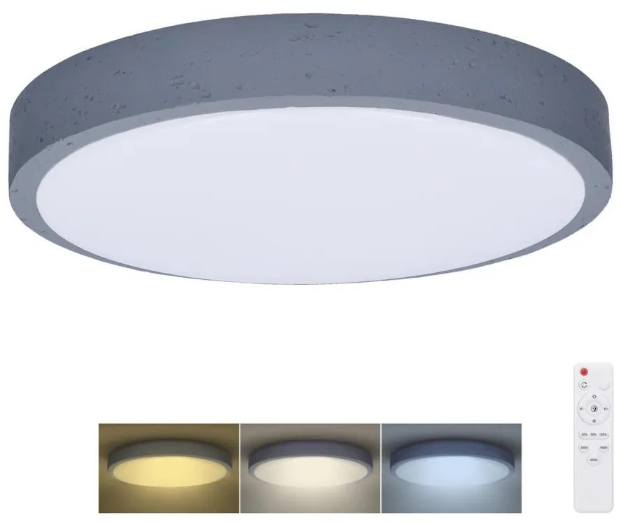 Solight WO8001 - LED регулируемо осветително тяло GREY LED/48W/230V 3000-6500K Ø
