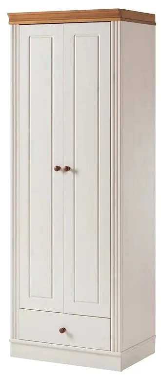 Бял гардероб от масивен бор 65x180 cm Anita – Støraa