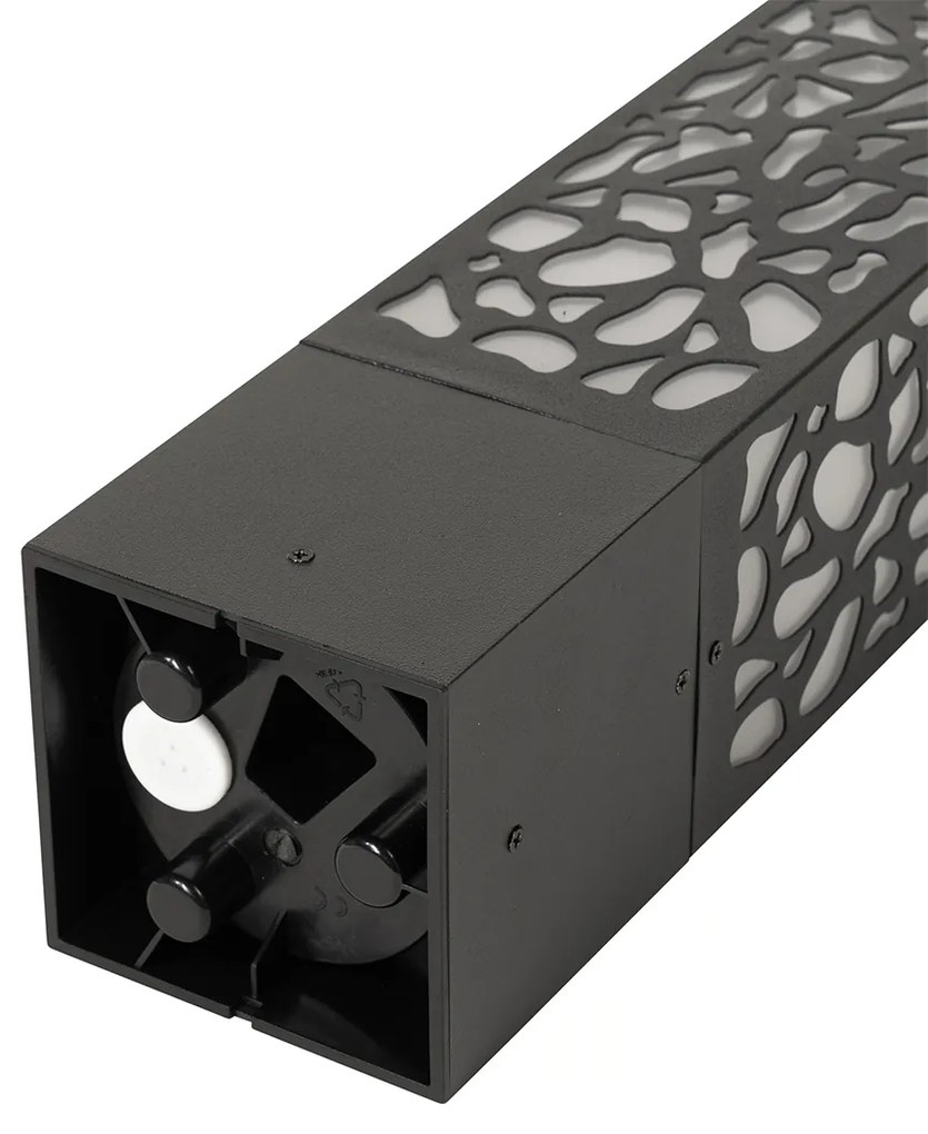 Модерен външен стълб черен 40 см IP44 - Nicole