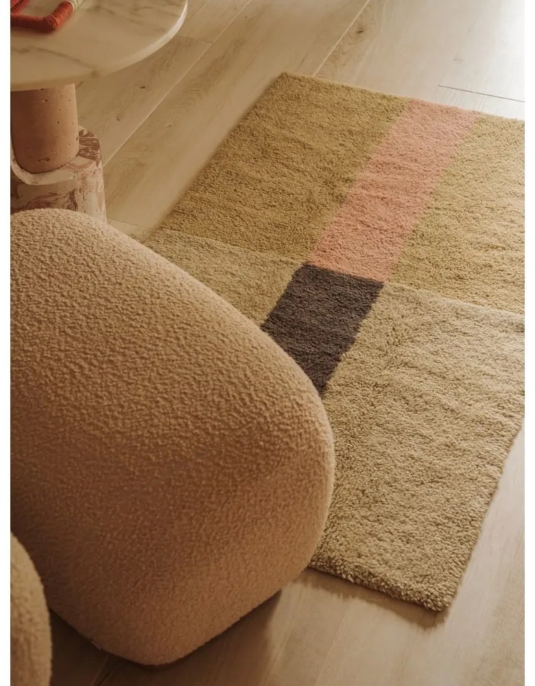 Ръчно изработен вълнен килим 80x140 cm Chroma Dusty Pink – Lorena Canals